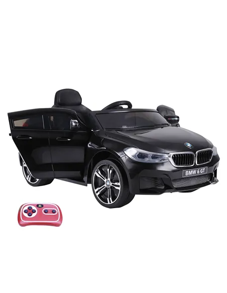 HOMCOM Kids Electric Ride On Car 6V Licensed BMW 6GT W/ Remote-Black