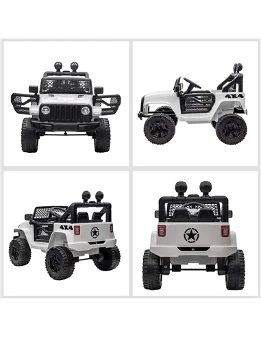 HOMCOM 12V Kids Electric Ride On Car Truck Toy SUV with Remote Control for 3-6 Yrs