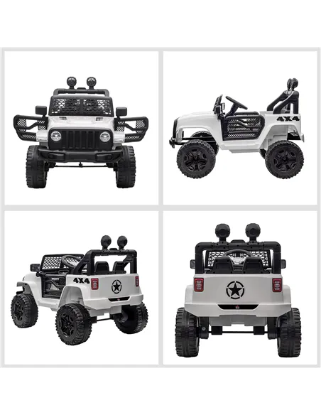 HOMCOM 12V Kids Electric Ride On Car Truck Toy SUV with Remote Control for 3-6 Yrs