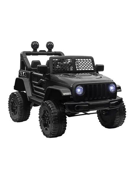 HOMCOM Kids Electric Ride On Car 12V Off Road Toy with Parental Remote Control 2 Motors Horn Lights Suspension Wheels for 3-6 Ye