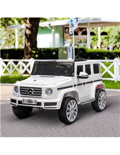 HOMCOM Mercedes Benz G500 Licensed 12V Kids Electric Ride On Car  Toy with Parental Remote Control Battery-powered 2 Motors Musi 2