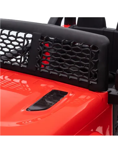 HOMCOM Kids Electric Ride On Car 12V Off Road Toy with Parental Remote Control 2 Motors Horn Lights Suspension Wheels for 3-6 Ye