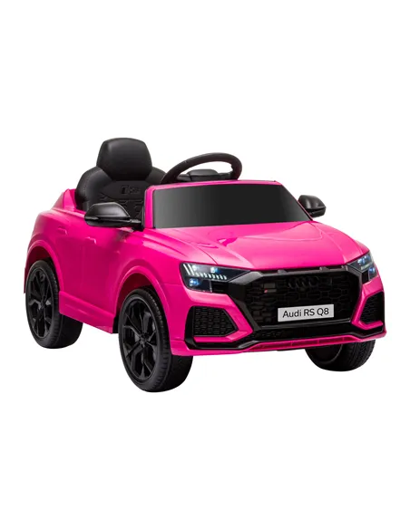 HOMCOM Audi RS Q8 6V Kids Electric Ride On Car Toy w/ Remote USB MP3 Bluetooth Pink