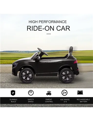 HOMCOM Licensed Audi RS Q8 Electric Ride On Car, with Remote Control, Black