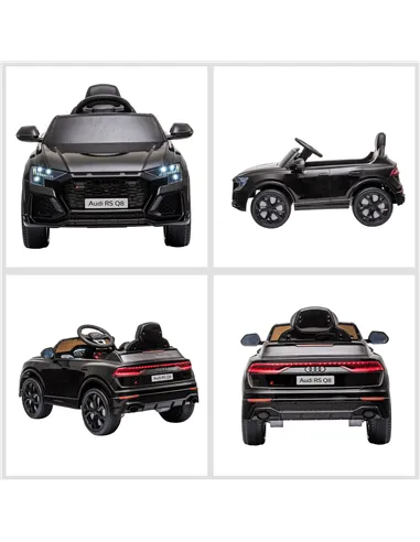 HOMCOM Licensed Audi RS Q8 Electric Ride On Car, with Remote Control, Black
