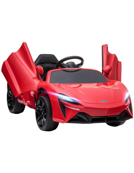 HOMCOM McLaren Licensed Kids Electric Ride-On Car, with Remote Control - Red