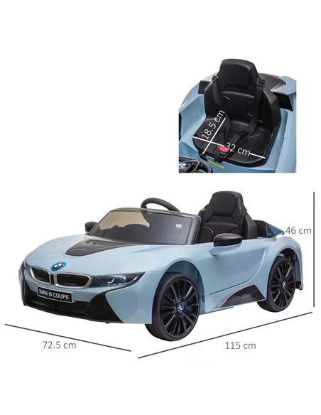 HOMCOM Kids 6V Battery PP Licensed BMW Ride On Car Blue