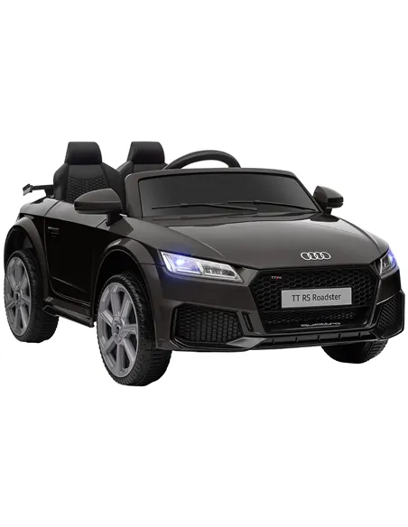HOMCOM Kids Licensed Audi TT Ride-On Car 12V Battery w/ Remote Suspension Headlights and MP3 Player 2.5-5km/h Black