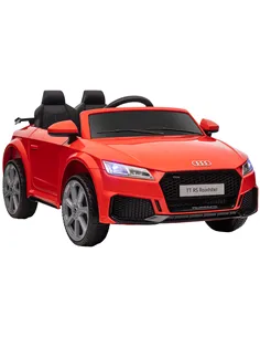 HOMCOM Kids Licensed Audi TT Ride-On Car 12V Battery w/ Remote Suspension Headlights and MP3 Player 3km/h Red