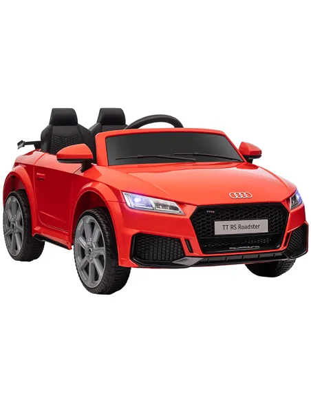 HOMCOM Kids Licensed Audi TT Ride-On Car 12V Battery w/ Remote Suspension Headlights and MP3 Player 3km/h Red