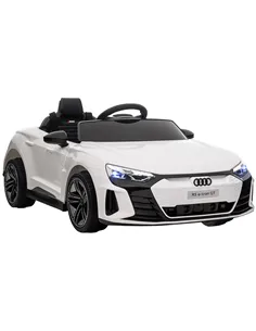 HOMCOM Audi Licensed 12V Kids Electric Ride-On, with Remote Control, Suspension System, Lights, Music, Motor - White