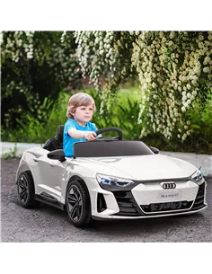 HOMCOM Audi Licensed 12V Kids Electric Ride-On, with Remote Control, Suspension System, Lights, Music, Motor - White 2