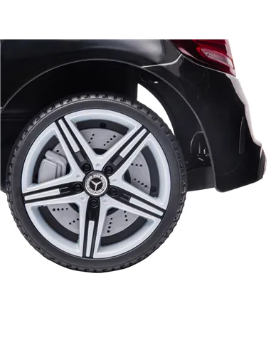 HOMCOM Benz SLC 300  Licensed 12V Kids Electric Ride On, with Music, Remote Control, LED Headlights, Horn, Black