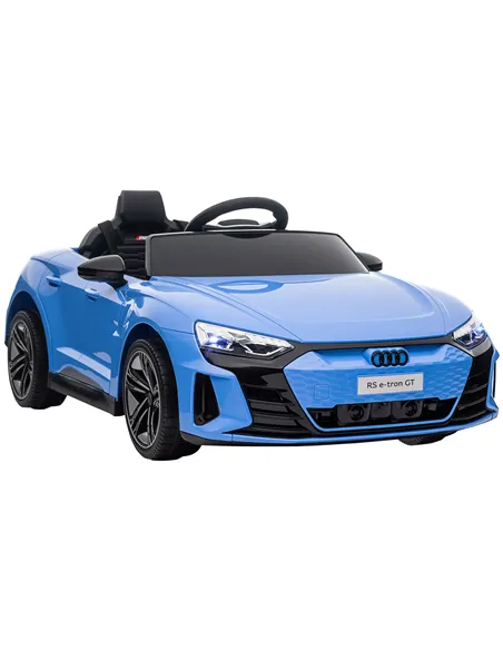 HOMCOM Audi Licensed 12V Kids Electric Ride-On, with Remote Control, Suspension System, Lights, Music, Motor - Blue
