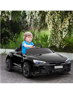 HOMCOM Audi Licensed 12V Kids Electric Ride-On, with Remote Control, Suspension System, Lights, Music, Motor - Black 2