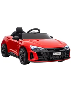 HOMCOM Audi Licensed 12V Kids Electric Ride-On, with Remote Control, Suspension System, Lights, Music, Motor - Red