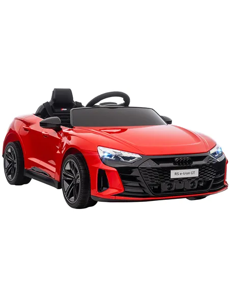 HOMCOM Audi Licensed 12V Kids Electric Ride-On, with Remote Control, Suspension System, Lights, Music, Motor - Red