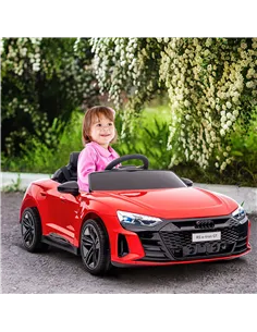 HOMCOM Audi Licensed 12V Kids Electric Ride-On, with Remote Control, Suspension System, Lights, Music, Motor - Red 2