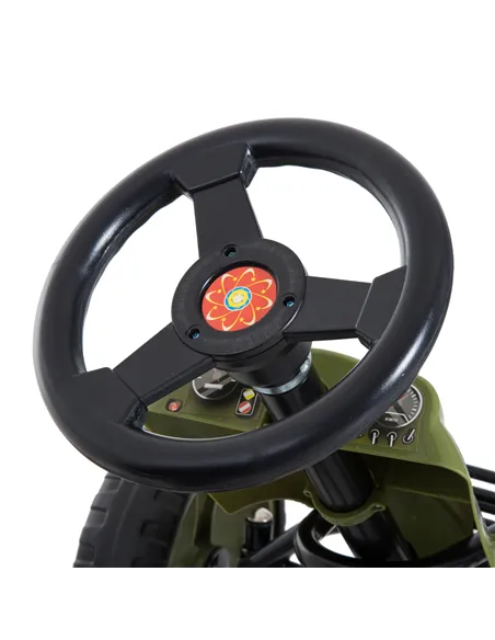 HOMCOM Kids Children Pedal Go Kart Ride On Racer Braking System Adjustable Seat Green