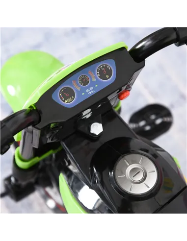 HOMCOM Toddler Pedal Motorcycle Kids Ride On Tricycle Early Learning w/ Music Lights Handlebar Stickers Exercise Boys Girls Gift