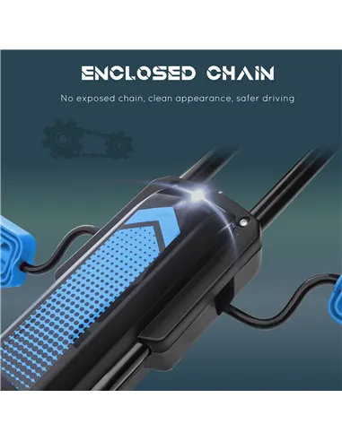 HOMCOM Kids Pedal Go Kart, with Adjustable Seat, Inflatable Tyres - Blue