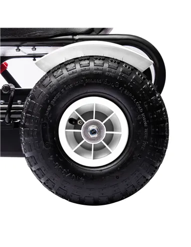 HOMCOM Children Pedal Go Kart, Kids Ride On Racer with Adjustable Seat, Inflatable Rubber Tyres, Handbrake, for Ages 5-12 Years 