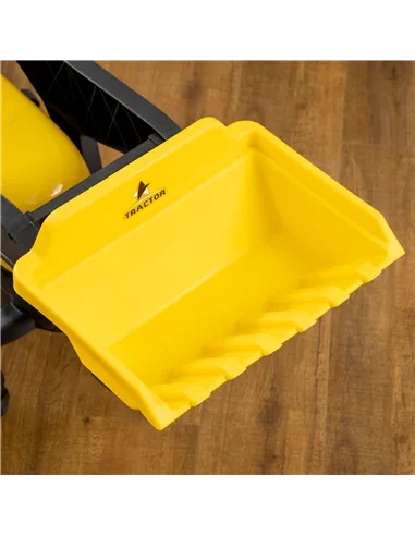 HOMCOM Kids Pedal Go Kart Excavator-Yellow