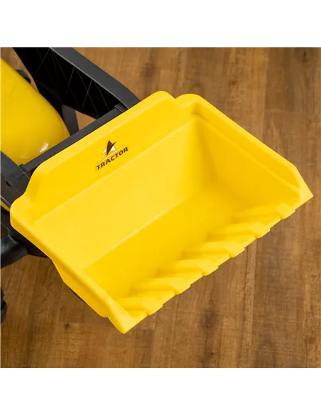 HOMCOM Kids Pedal Go Kart Excavator-Yellow