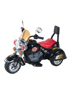 HOMCOM Kids Ride On Toy Car Motorbike Electric Scooter 6V Battery Operated Toy Trike-Black