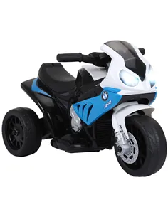 HOMCOM Electric Motorbike for Kids Ride on BMW Motorbike W/Headlights and Music, 6V, Blue