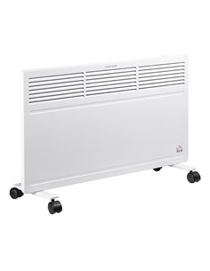 HOMCOM POWER Convector Radiator Freestanding or Wall-mounted Heating with 2 Heat Settings Safety Cut-Off, White