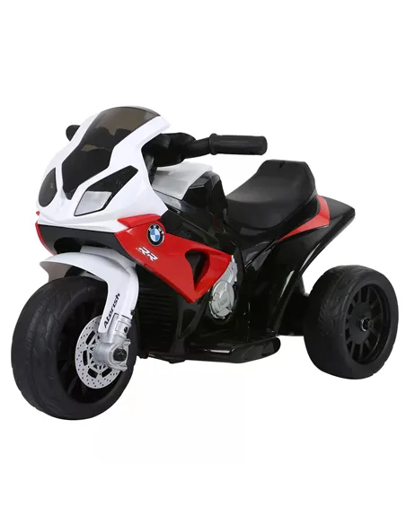 HOMCOM Electric Motorbike for Kids Ride on BMW Motorbike W/Headlights and Music, 6 V-Red