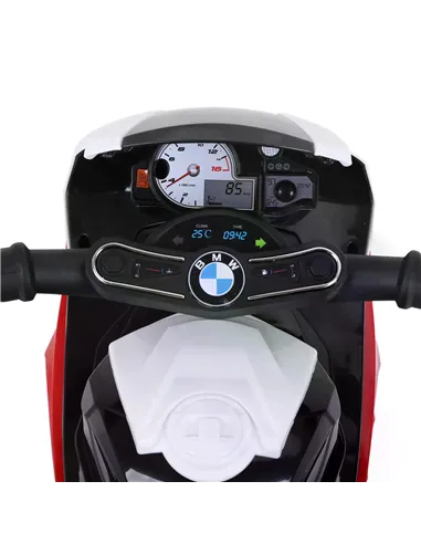 HOMCOM Electric Motorbike for Kids Ride on BMW Motorbike W/Headlights and Music, 6 V-Red