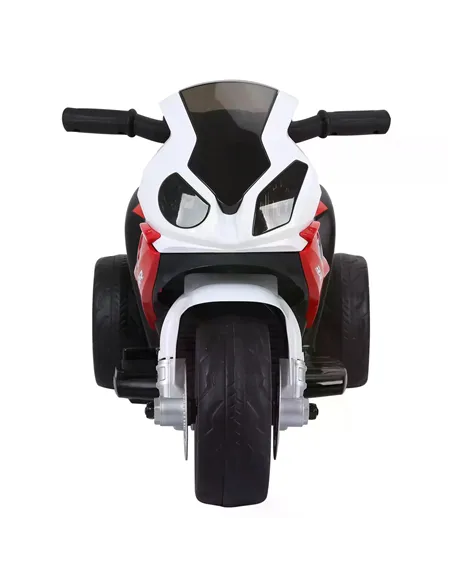 HOMCOM Electric Motorbike for Kids Ride on BMW Motorbike W/Headlights and Music, 6 V-Red