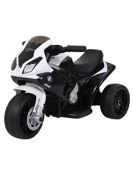 HOMCOM Electric Kids Ride on BMW Motorbike W/Headlights and Music, 6 V-Black