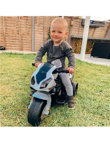 HOMCOM Electric Kids Ride on BMW Motorbike W/Headlights and Music, 6 V-Black