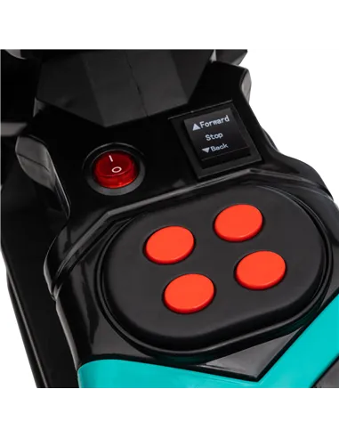 HOMCOM Kids Electric Motorbike with Siren, Horn, Headlights, Music, Training Wheels, for Ages 3-5 Years - Black