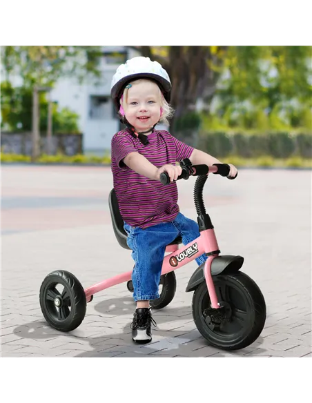 HOMCOM Kids Trike Toddler Tricycle Children Ride on 3 Wheels Bike For 1.5 - 4 Years Pink