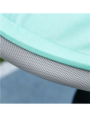 HOMCOM 6 in 1 Kids Trike Push Bike w/ Push Handle, Canopy, 5-point Safety Belt, Storage, Footrest, Brake, for 1-5 Years, Green