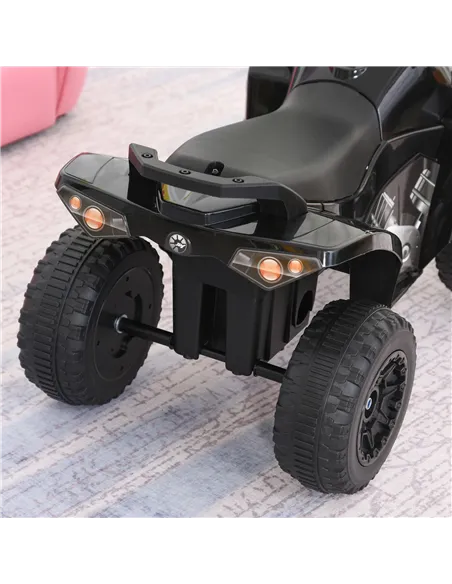 HOMCOM No Power Kids Ride on Toy Foot-to-Floor Sliding Quad for 18-36 Months, Black