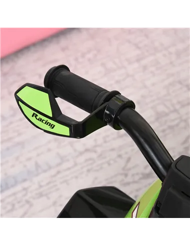 HOMCOM Toddler Kids Ride On Car Walker Foot To Floor Green/Black