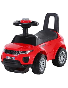 HOMCOM 3-in-1 Ride On Car Foot To Floor Slider Toddler w/ Horn Steering Wheel NO POWER Manual Under Seat Storage Safe Design for