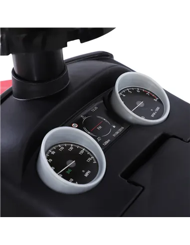 HOMCOM 3-in-1 Ride On Car Foot To Floor Slider Toddler w/ Horn Steering Wheel NO POWER Manual Under Seat Storage Safe Design for