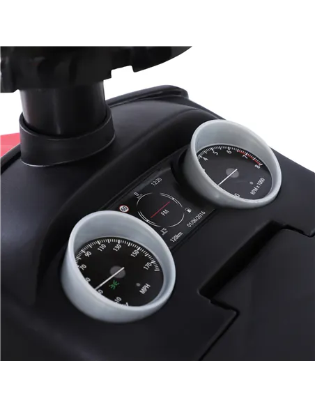 HOMCOM 3-in-1 Ride On Car Foot To Floor Slider Toddler w/ Horn Steering Wheel NO POWER Manual Under Seat Storage Safe Design for
