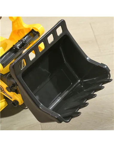 HOMCOM NO POWER 3 in 1 Ride On Toy Bulldozer Toddler Digger Excavator Scooter Storage Cart Toilet Pretend Play Construction Truc