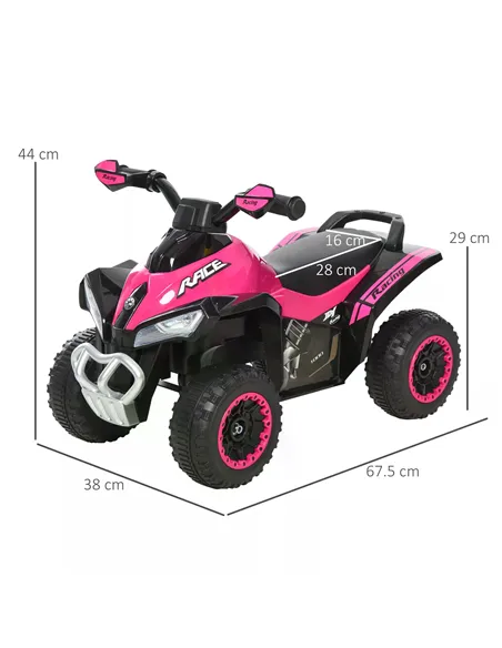 HOMCOM Ride on Toy for Kids 4 Wheel Foot-to-Floor Sliding Walking Car Toy Motorcycle Baby Walker Toddler Toys for for 18-36 Mont