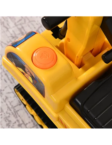 HOMCOM Ride On Excavator Toy Tractors Digger Movable Walker Construction Truck 3 Years