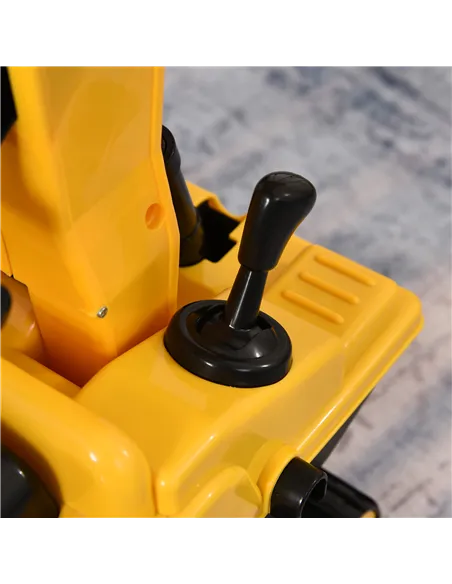 HOMCOM Ride On Excavator Toy Tractors Digger Movable Walker Construction Truck 3 Years