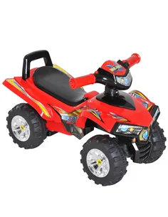 HOMCOM Kids Children Ride-on Toy Off Road Style Quad Bike Racing Car NO POWER 4 Wheels Horn Music Red