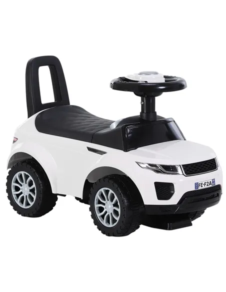 HOMCOM 3-in-1 Ride On Car Foot To Floor Slider Toddler w/ Horn Steering Wheel NO POWER Manual Under Seat Storage Safe Design for